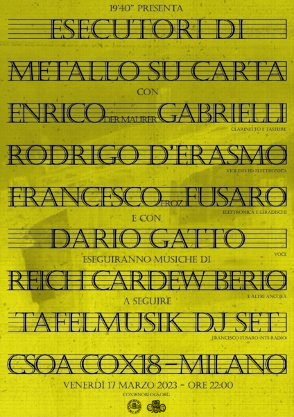Musica per chi ascolta V4 Giallo